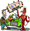 A devilish used car salemen sells a Like New jalopy to some poor sucker