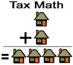 Tax Math - One house plus one house equals four houses